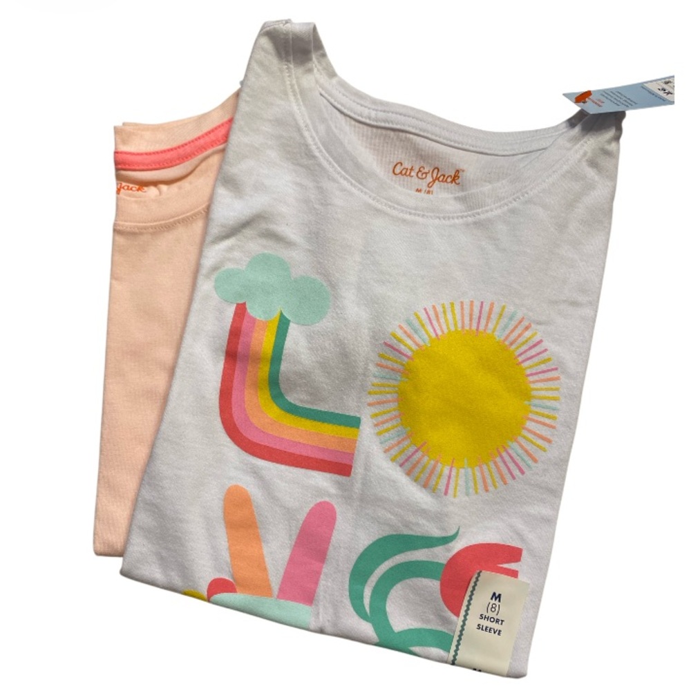 Cat & Jack Kids' Graphic T-Shirts SET OF TWO NWT - Picture 6 of 6